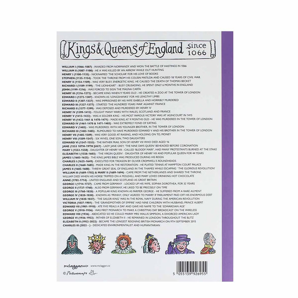 Kings and Queens of England Notebook