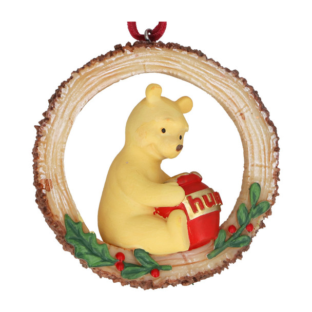 Winnie The Pooh Log Resin Decoration