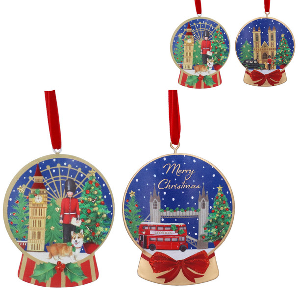 Festive London Dome Tin Decoration