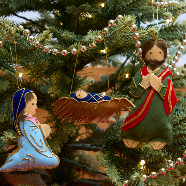 Nativity Set of 3 Decorations