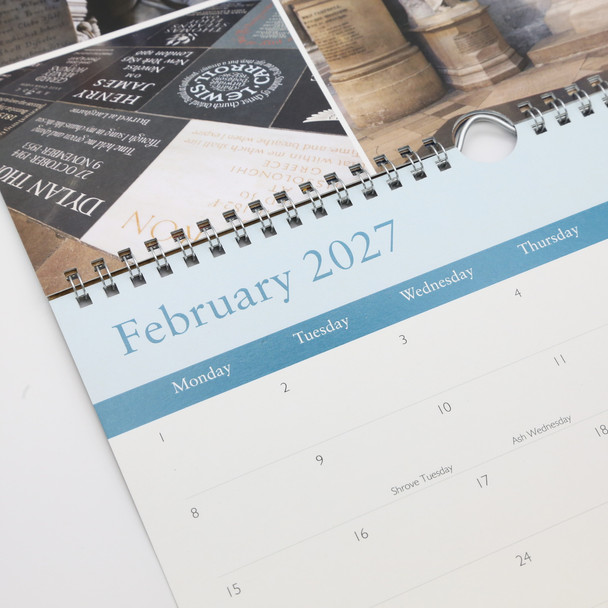 Westminster Abbey Goil Foil 2027 Calendar