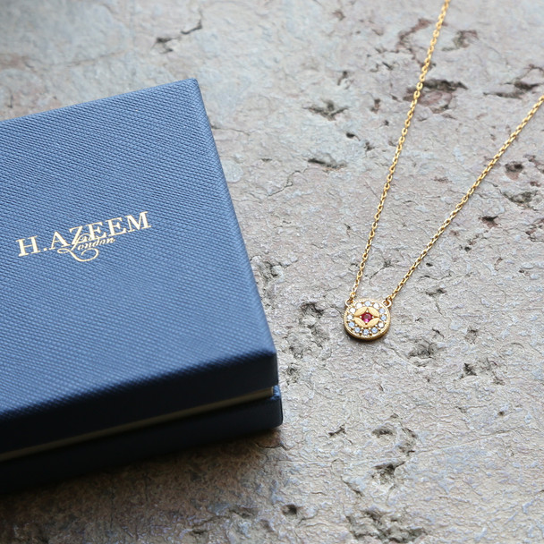 Reina Crown 24k Gold Plated Floral Pendant