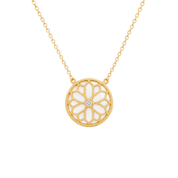 Mother of Pearl 18k Gold Plated Necklace