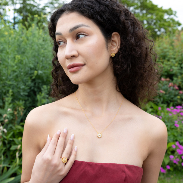 Mother of Pearl 18k Gold Plated Necklace