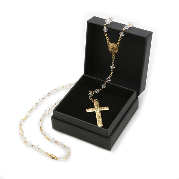 Clear Crystal Rosary