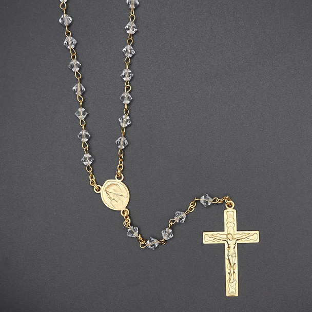 Clear Crystal Rosary