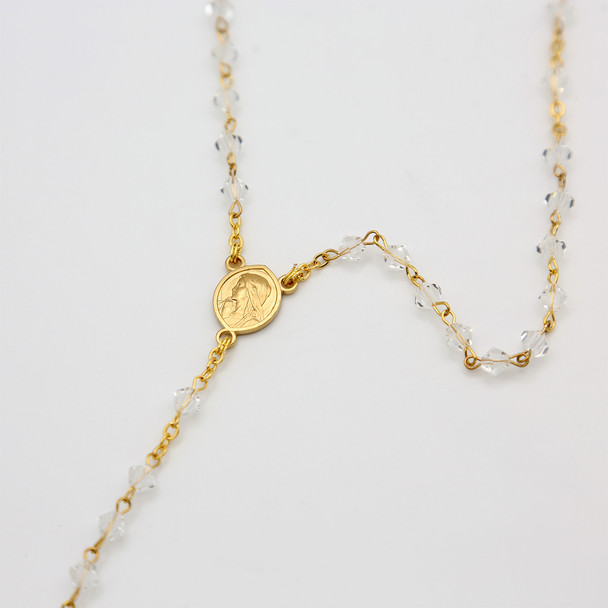 Clear Crystal Rosary