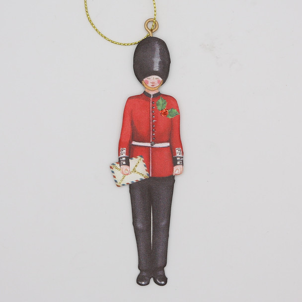 Tin London Guard Christmas Decoration