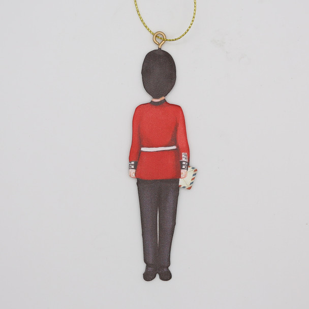 Tin London Guard Christmas Decoration