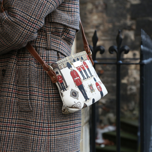 London Guards Tapestry Across Body Bag