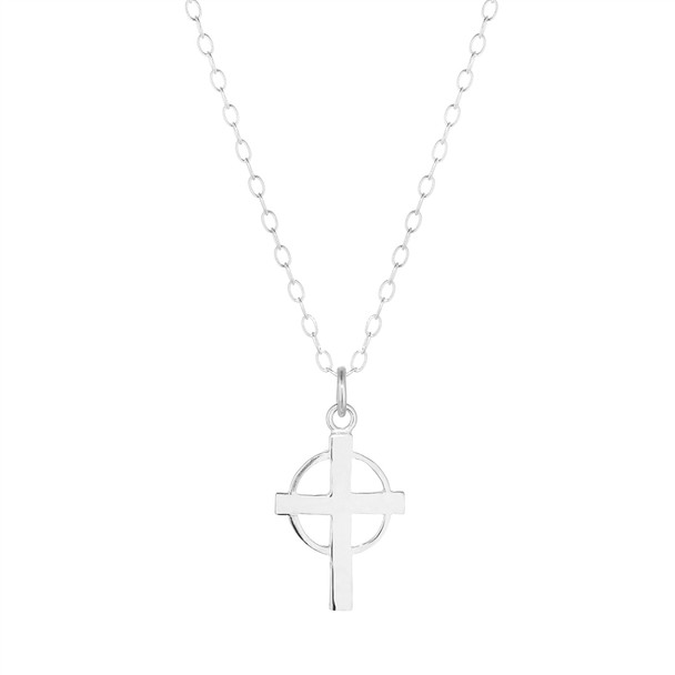 Beaufort Cross Silver Necklace