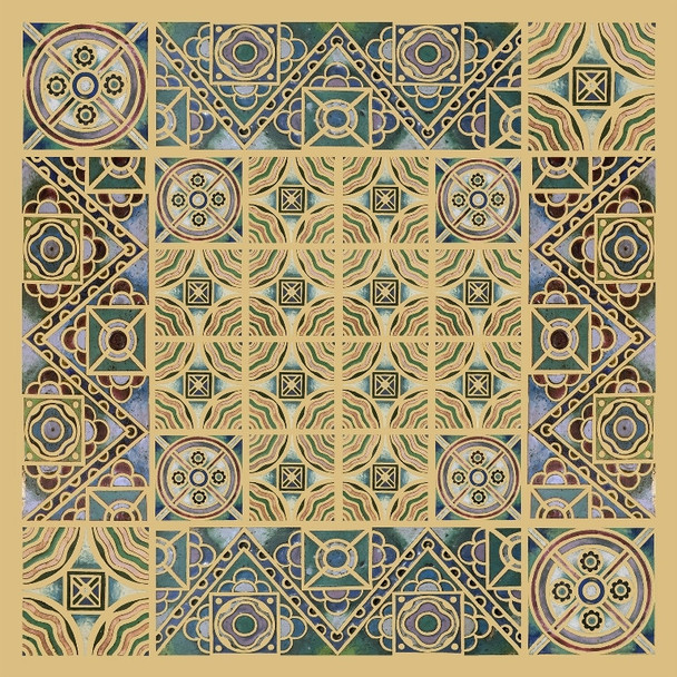 High Altar Mosaic Scarf Silk