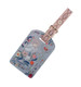 Floral Abbey Leather Luggage Tag