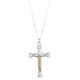 St Edward's Shrine Crucifix Silver and Brass Necklace 