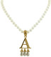 Anne Boleyn Pearl Initial Necklace