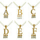 Anne Boleyn Pearl Initial Necklace
