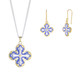 Lantern Cross Necklace and Earrings Set