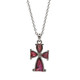 Mother of Pearl Green Cross Necklace