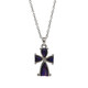 Mother of Pearl Green Cross Necklace