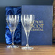 Queen Elizabeth II Set of 2 Crystal Wine Glasses