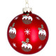 Glass Christmas Pudding Decoration