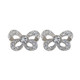 Queen Elizabeth II Sterling Silver Bow Earrings