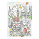 Westminster Abbey Scenes of London Lined Notebook