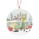 London Christmas Scene Wooden Decoration London Christmas Scene Wooden Decoration