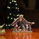 Nativity Scene with Wooden Stable