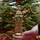 Gold Clear Glass Big Ben Decoration