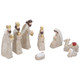 Resin Wood Effect Nativity Set
