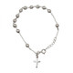 Sterling Silver Rosary Bracelet