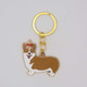 Westminster Abbey Corgi Enamel Keyring
