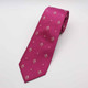 Claret Fleur De Lys Silk Tie
