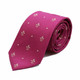 Claret Fleur De Lys Silk Tie