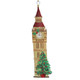 Big Ben with Christmas Tree Tin Decoration