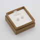 Silver Crown Stud Earrings