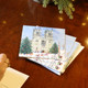 Westminster Abbey Snowy Scene Christmas Cards Pack of 10