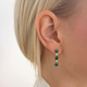Queen Victoria Gold Malachite Earrings