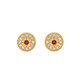 Reina Crown 24k Gold Plated Floral Earrings