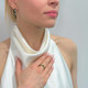 Queen Victoria 18k Gold Plated Malachite Ring