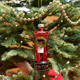 Red British Post Box Glass Christmas Decoration