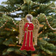 Velvet Angel Embroidered Christmas Decoration