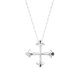 Large Patonce Cross Silver Necklace