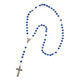 Blue Multicoloured Bead Rosary