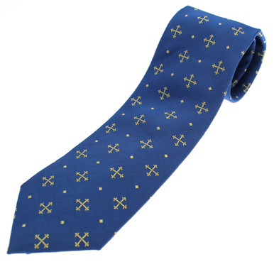 Byzantine Cross Silk Tie & Cufflinks Set