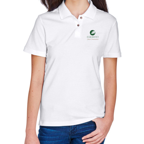 Oakmont Harriton Ladies Ringspun Cotton Pique Polo