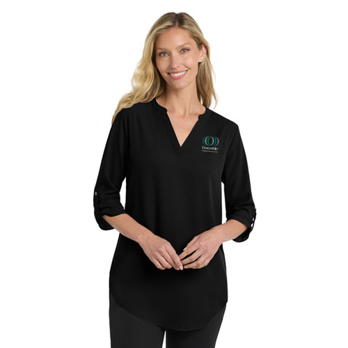 Ensemble Port Authority Ladies 3/4 Sleeve Tunic Blouse