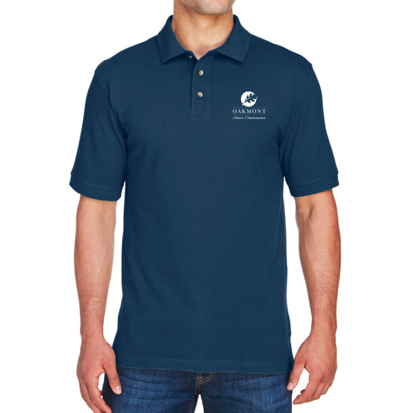 Oakmont Harriton Men's Ringspun Cotton Pique Polo