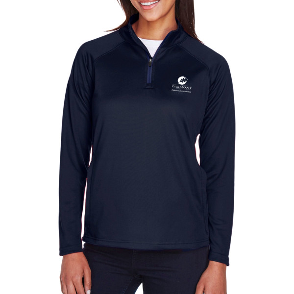 Oakmont Devon & Jones Ladies Stretch Tech Quarter Zip